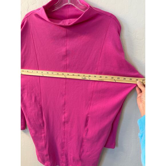 Daily Practice by Anthropologie Sz XS Pink Long-Sleeve Mock-Neck Knit Mini Dress - Picture 8 of 9